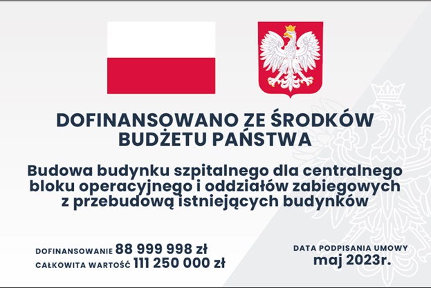 Samodzielny Publiczny Zespół Opieki Zdrowotnej w Tomaszowie Lubelskim realizuje zadanie dofinanso…